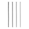 Shots Ouch Beginner Urethral Sounding Silicone Spiral Screw Plug Set, Black