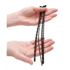 Shots Ouch Beginner Urethral Sounding Silicone Spiral Screw Plug Set, Black