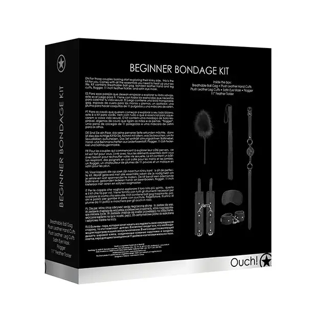 Shots Ouch Beginners Bondage Kit, Black