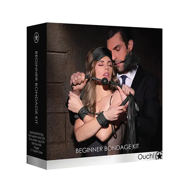 Shots Ouch Beginners Bondage Kit, Black