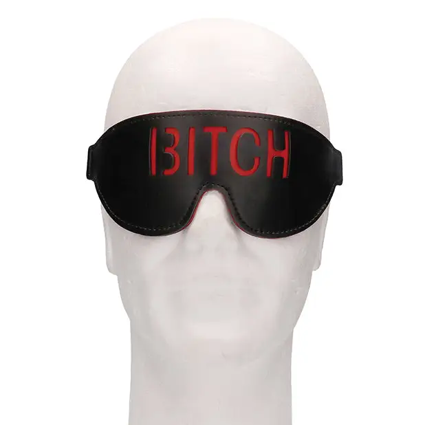 Shots Ouch Bitch Blindfold, Black