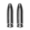 Shots Ouch Bullet Magnetic Nipple Clamps, Silver