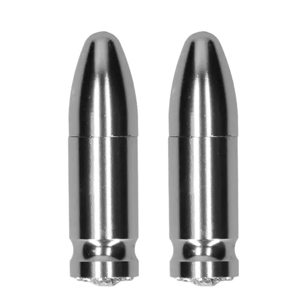 Shots Ouch Bullet Magnetic Nipple Clamps, Silver