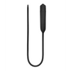 Shots Ouch Extra Long Urethral Sounding Silicone Vibrating Bullet Plug, Black