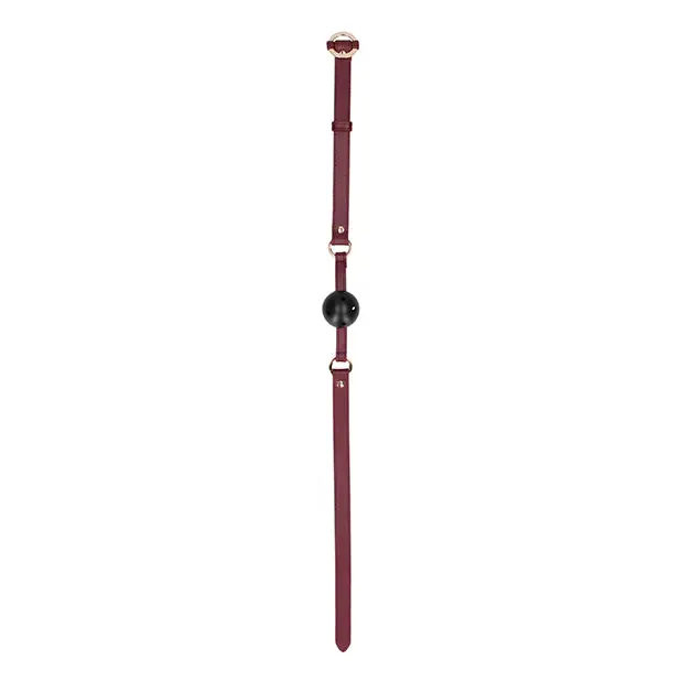 Shots Ouch Halo Breathable Ball Gag, Burgundy