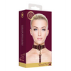 Shots Ouch Halo Collar w/Leash, Burgundy