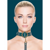 Shots Ouch Halo Collar w/Leash, Green