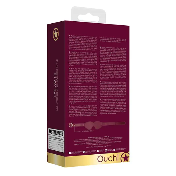 Shots Ouch Halo Eyemask, Burgundy