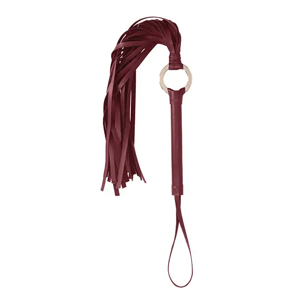 Shots Ouch Halo Flogger, Burgundy