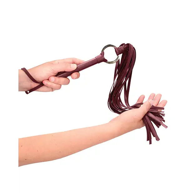 Shots Ouch Halo Flogger, Burgundy