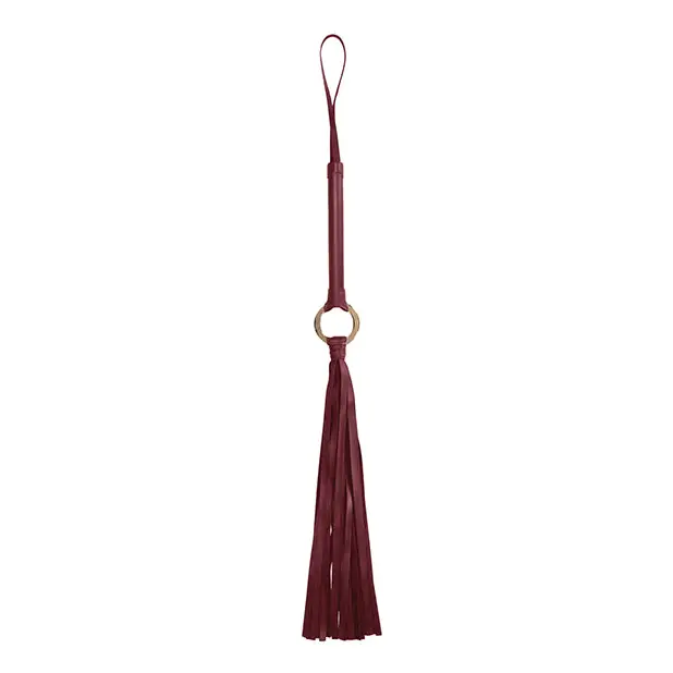 Shots Ouch Halo Flogger, Burgundy
