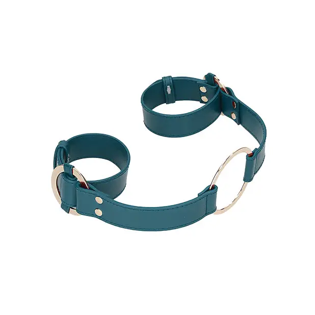 Shots Ouch Halo Handcuff w/Connector, Green