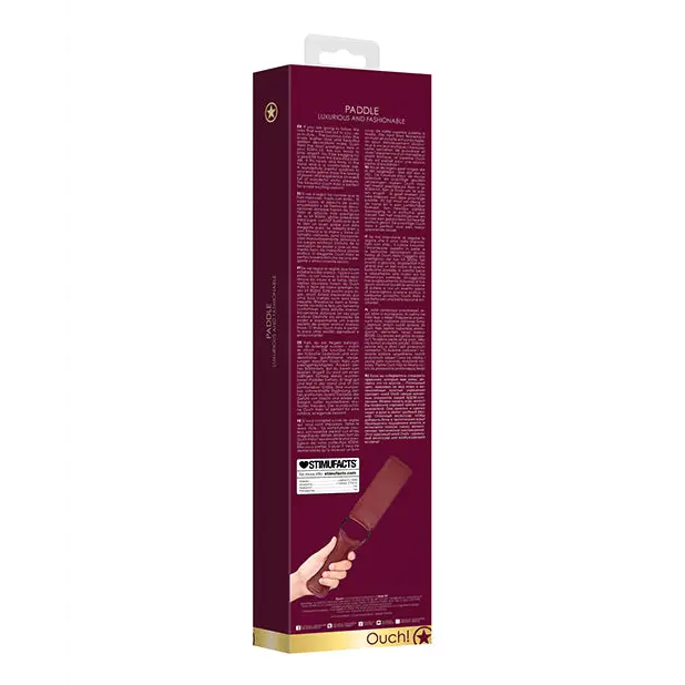 Shots Ouch Halo Paddle, Burgundy
