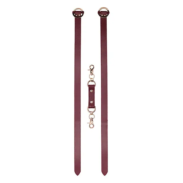 Shots Ouch Halo Thigh Cuffs, Burgundy