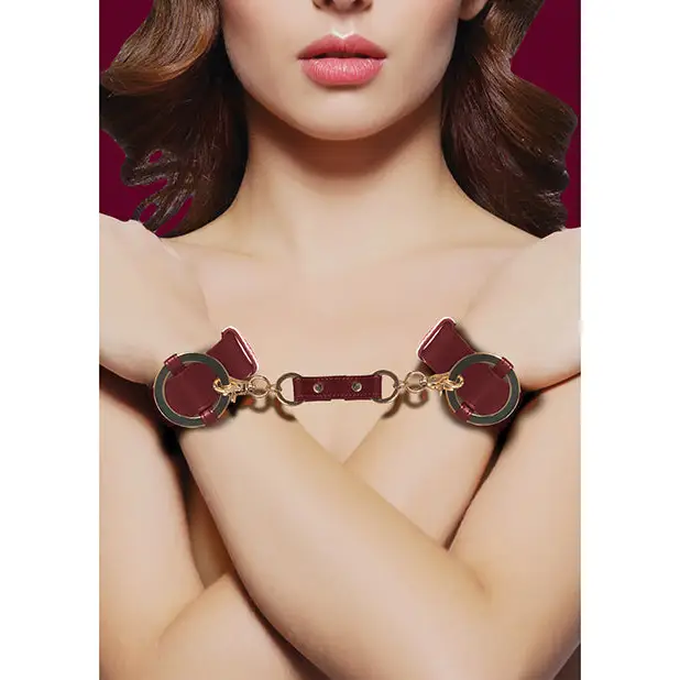 Shots Ouch Halo Wrist or Ankle Cuffs, Burgundy