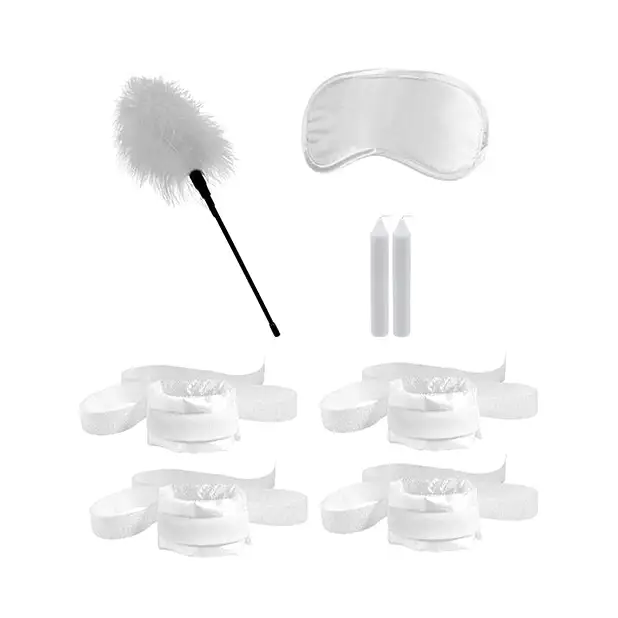 Shots Ouch Honeymoon Bondage Kit, White
