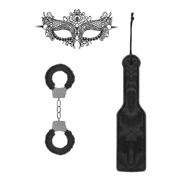 Shots Ouch Introductory Bondage Kit #3, Black