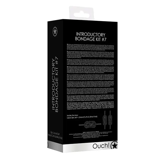 Shots Ouch Introductory Bondage Kit #7, Black