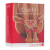 Shots Ouch Leather Hand & Leg Cuffs, Red