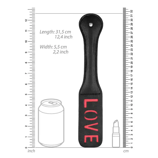 Shots Ouch Love Paddle, Black
