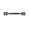 Shots Ouch Love Street Art Fashion Printed Hand Cuffs w/Handle, Black