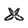 Shots Ouch Men's Large Buckle Harness, Black