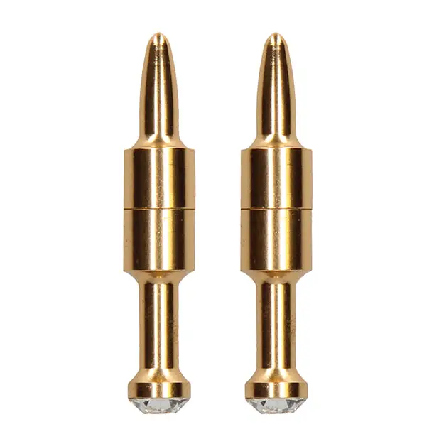 Shots Ouch Pin Magnetic Nipple Clamps, Gold