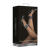 Shots Ouch Plush Leather Ankle Cuffs, Black