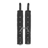 Shots Ouch Plush Leather Ankle Cuffs, Black