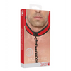 Shots Ouch Puppy Play Puppy Collar w/Leash, Red