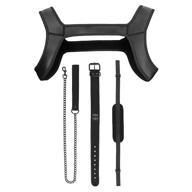 Shots Ouch Puppy Play Complete Kit, LXL Black
