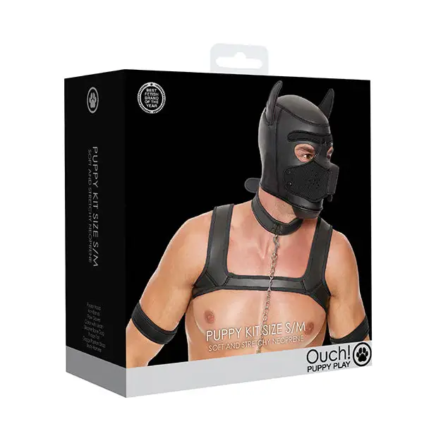 Shots Ouch Puppy Play Complete Kit, SM Black