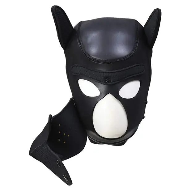 Shots Ouch Puppy Play Puppy Hood, Black