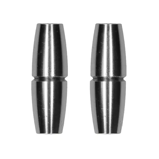 Shots Ouch Sensual Cylinder Magnetic Nipple Clamps, Silver