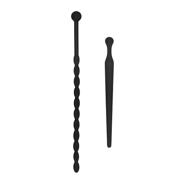 Shots Ouch Urethral Sounding Beginners Silicone Plug Set, Black