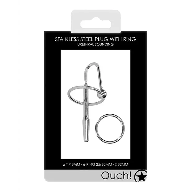 Shots Ouch Urethral Sounding Metal Plug