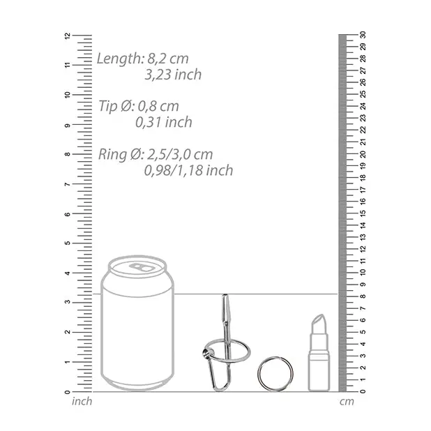 Shots Ouch Urethral Sounding Metal Plug