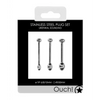 Shots Ouch Urethral Sounding Metal Plug Set, 49/50mm
