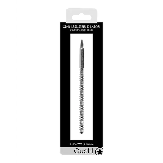Shots Ouch Urethral Sounding Ribbed Dilator