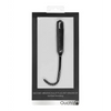 Shots Ouch Urethral Sounding Silicone Vibrating Bullet Plug w/Beaded Tip, Black