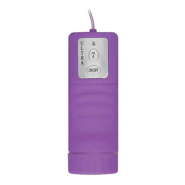 Shots Ouch Vibrating Silicone Strapless Strap On w/Controller, Purple