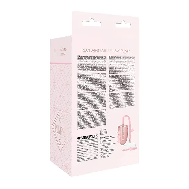 Shots Pumped Automatic Rechargeable Pussy Pump Set, Rose Gold
