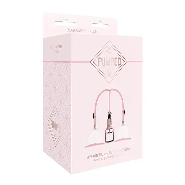 Shots Pumped Breast Pump Set, Medium Rose Gold