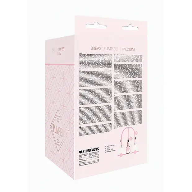 Shots Pumped Breast Pump Set, Medium Rose Gold