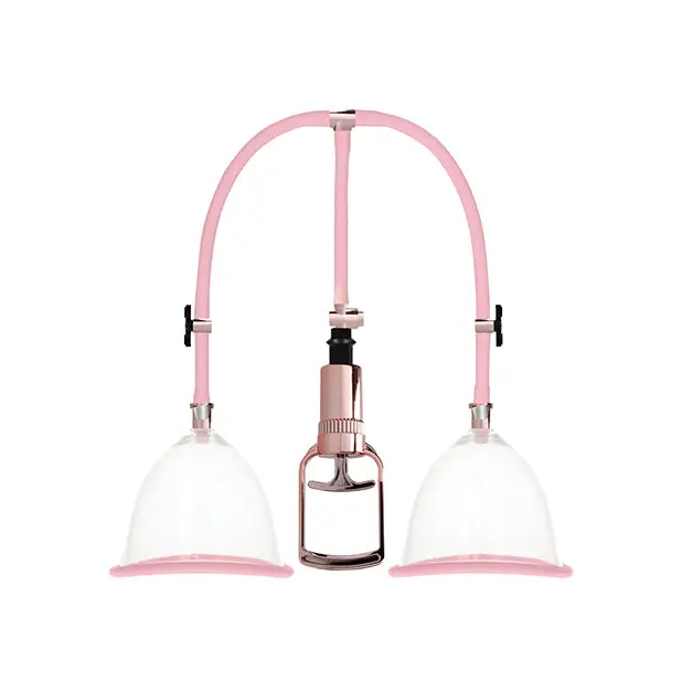 Shots Pumped Breast Pump Set, Medium Rose Gold