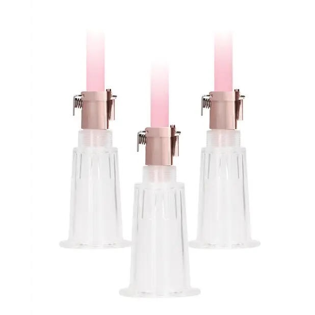 Shots Pumped Clitoral & Nipple Pump Set, Medium Rose Gold
