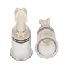 Shots Pumped Nipple Suction Set, Medium Clear