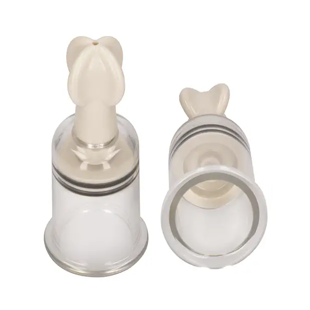 Shots Pumped Nipple Suction Set, Medium Clear