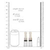 Shots Pumped Nipple Suction Set, Small Clear