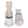 Shots Pumped Nipple Suction Set, Small Clear